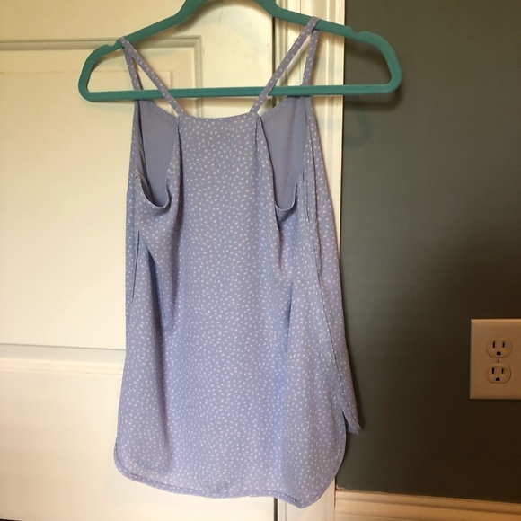 Loft Blue Top with White Bird Pattern - Picture 4 of 4